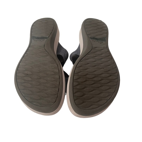 Cloudsteppers By Clarke Soft Cushion Blue Stretch Bands Shoes Size 11 - Picture 5 of 6